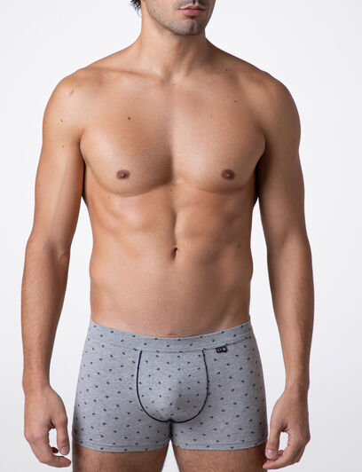 Boxer Classic Cotton Modal, grigio stampa alberi, , LOVABLE