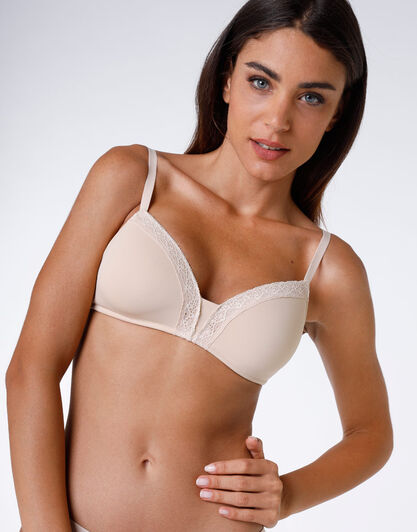 Reggiseno senza ferretto leggermente imbottito Sensual Touch skin, in morbida microfibra. Comfort estremo, , LOVABLE