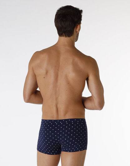 Boxer Classic Cotton Modal, blu navy con stampa geometrica, , LOVABLE