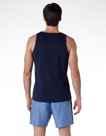 Canotta in 100% cotone fiammato, blu navy, , LOVABLE