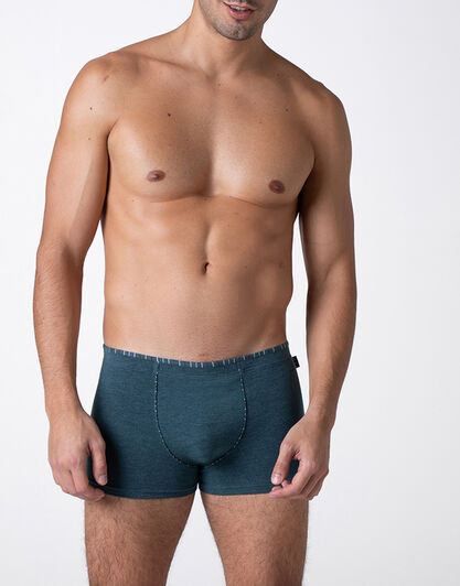 Boxer Rephined Cotton Modal, verde melange, , LOVABLE