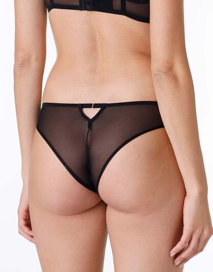 Brasiliano in pizzo e microfibra Shadow Lace, nero, , LOVABLE
