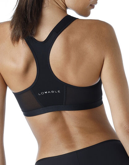 Reggiseno sportivo Active Comfort con apertura frontale alto impatto, nero, , LOVABLE