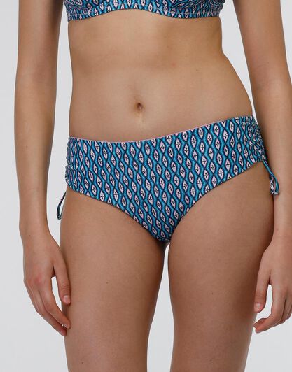 Costume slip alto in microfibra e nylon riciclato, stampa geometrica, , LOVABLE