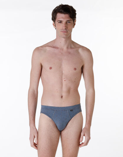 Slip Classic Cotton Modal, blu melange, , LOVABLE