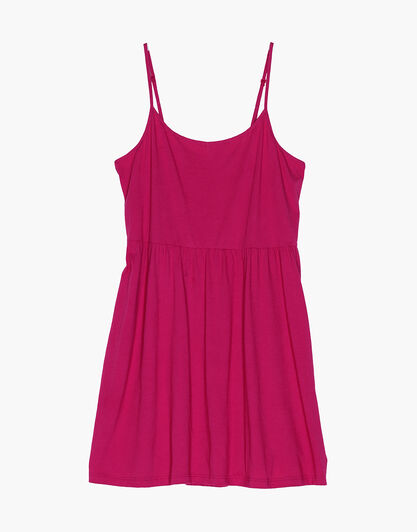 Abitino con spalline sottili in cotone, magenta, , LOVABLE