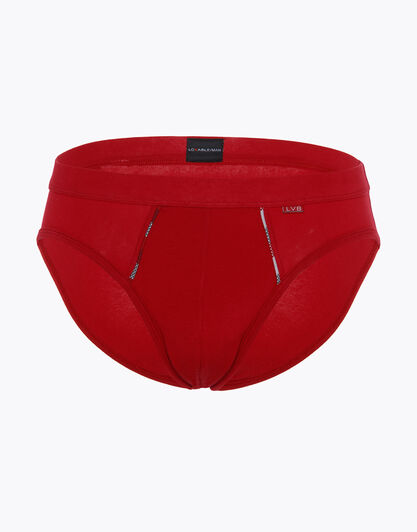 Slip rosso in cotone elasticizzato, , LOVABLE