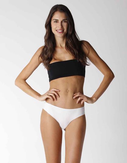 Slip in microfibra e pizzo, avorio, , LOVABLE