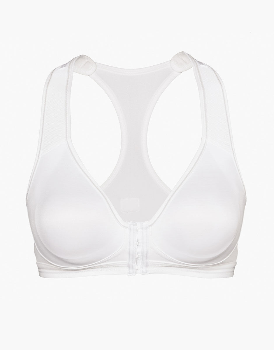 Reggiseno senza ferretto allacciatura frontale Active Sport cotone sulla pelle. Alto impatto