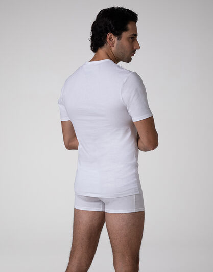 T-shirt scollo a V Cool Sensation in Stretch Cotton, bianco, , LOVABLE