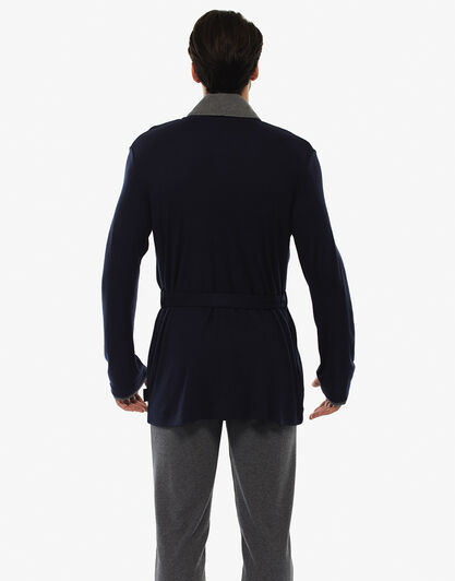 Homejacket, grigio scuro, in felpa doppia spazzolatura, , LOVABLE