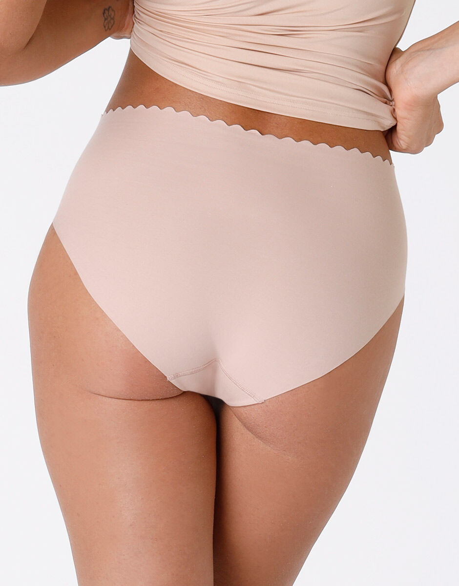 Slip vita alta Invisible Comfort in cotone color nude