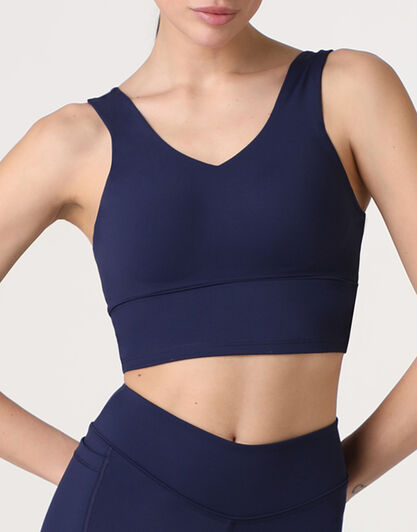 Reggiseno Sportivo Crop Top Active Comfort, blu notte, , LOVABLE