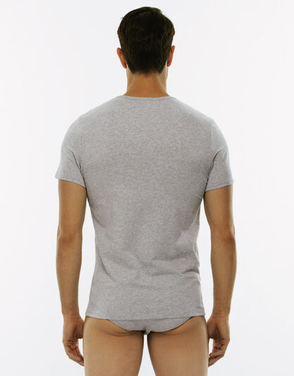 T-Shirt girocollo Cotton Stretch in cotone elasticizzato, grigio, , LOVABLE