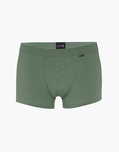 Boxer uomo in cotone elasticizzato, verde fango, , LOVABLE