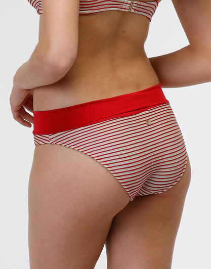 Costume slip alto Refined Jaquard, righe rosse, , LOVABLE