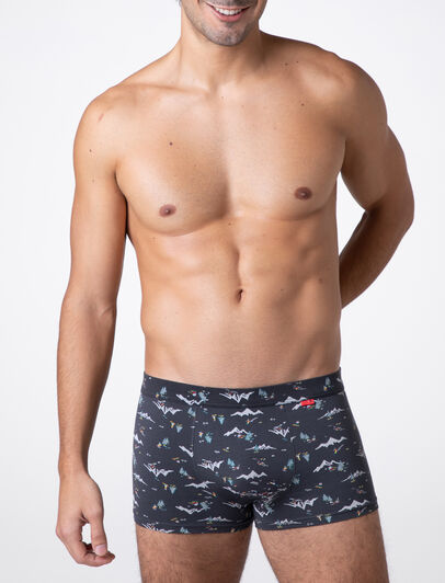 Boxer Funny Xmas in stretch cotton, stampa montagna, , LOVABLE