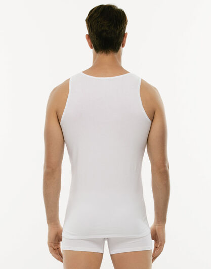 Canotta Cotton Stretch in cotone elasticizzato, bianco, , LOVABLE