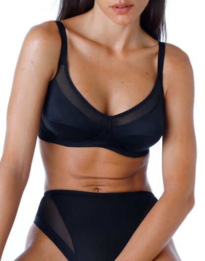 Reggiseno senza ferretto Modern Shaping in microfibra, nero, , LOVABLE