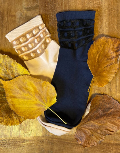 Calzini corti Fancy Dots, blu navy, , LOVABLE