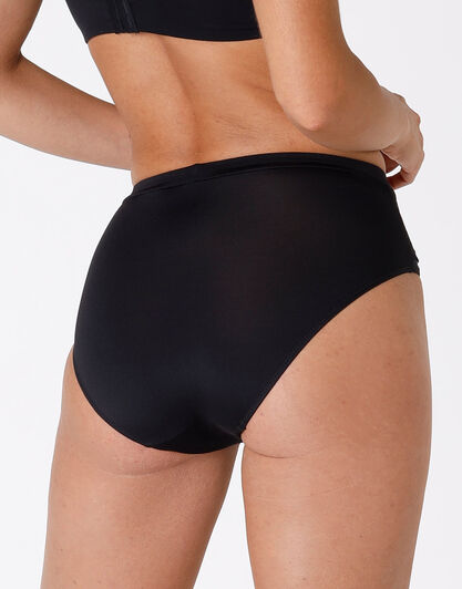 Maxi slip Celebrity Minimizer, in pizzo e microfibra, nero, , LOVABLE