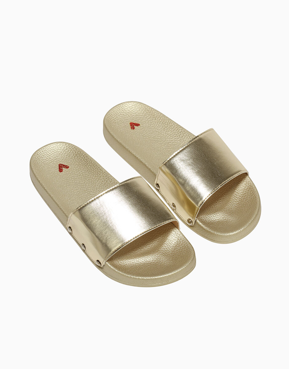 Ciabatte dorate new arrivals