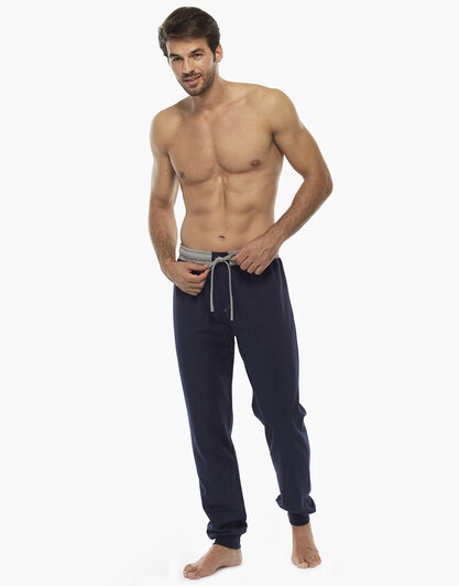 Pantalone lungo, blu notte, in cotone e poliestere, , LOVABLE