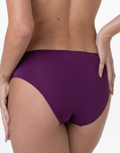 Slip Midi Graceful Lace in pizzo e microfibra, vinaccia, , LOVABLE