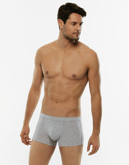 Short boxer Cotton Stretch grigio melange in cotone elasticizzato-LOVABLE