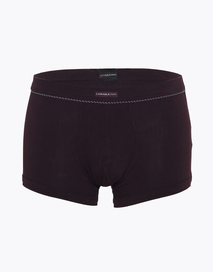 Short boxer bordeaux in cotone supima , , LOVABLE