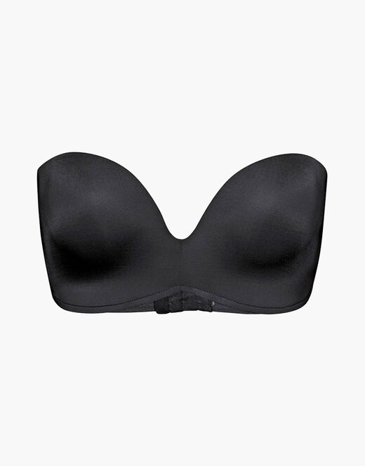 Reggiseno a balconcino senza spalline Celebrity Secret nero in