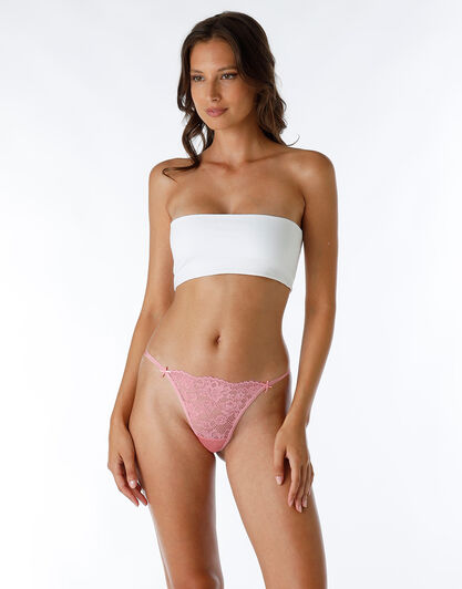 Perizoma Table Panties in pizzo, blush pink, , LOVABLE