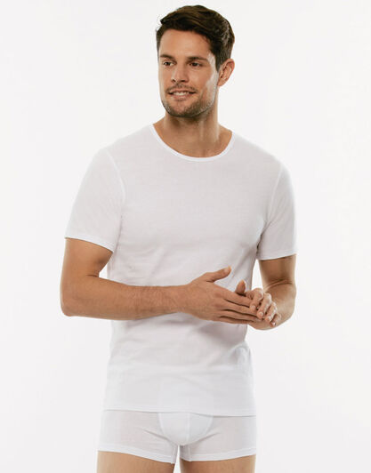 T-shirt girocollo 100% Pure Cotton bianco in cotone-LOVABLE
