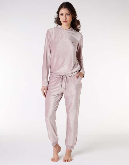Homewear donna in ciniglia, rosa, , LOVABLE