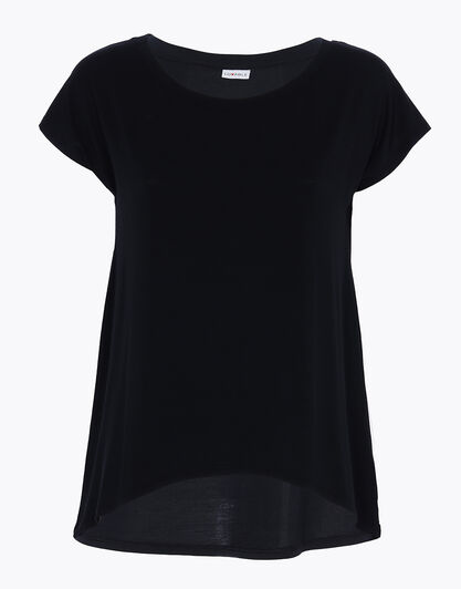 Maglia manica corta Basic Soul in modal, nero, , LOVABLE