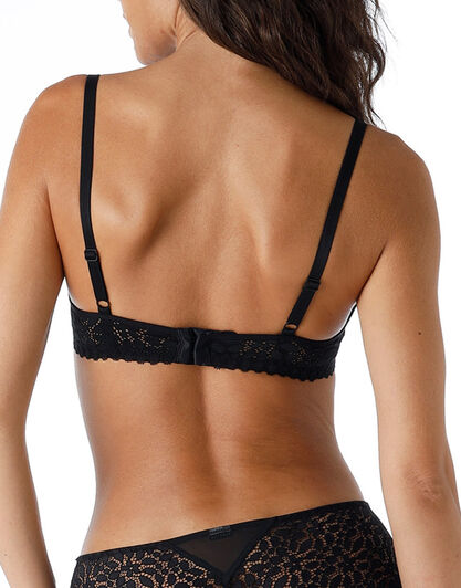 Reggiseno imbottito con ferretto Value Elegance in microfibra e pizzo, nero,  Reggiseno imbottito con ferretto Value Elegance in microfibra e pizzo, nero, , LOVABLE