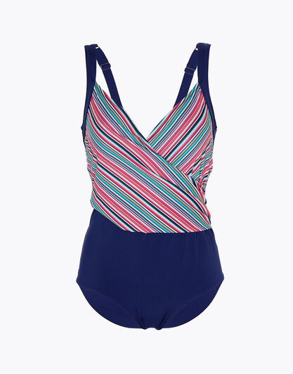 Costume intero con nylon riciclato, righe multicolore, , LOVABLE