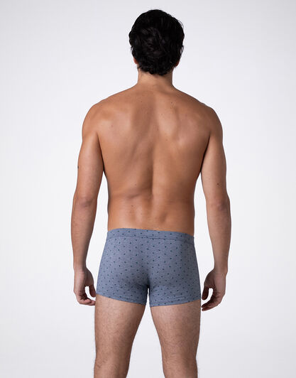 Boxer Classic Cotton Modal, blu stampa alberi, , LOVABLE