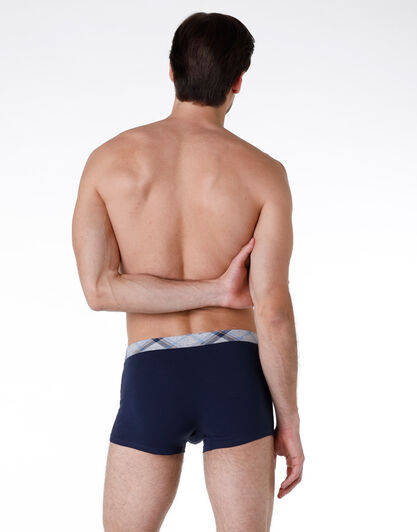 Boxer uomo in cotone elasticizzato, blu navy, , LOVABLE