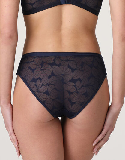 Slip Bloom Lace in pizzo, blu notte, , LOVABLE