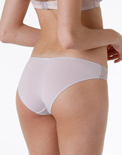 Slip Sophisticated Lace in microfibra e pizzo, grigio lillato, , LOVABLE