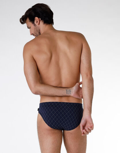 Slip Bipack uomo in cotone modal,  blu jeans e blu navy, , LOVABLE