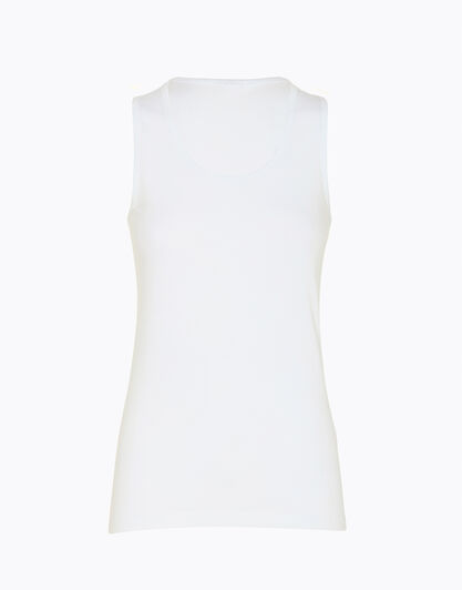 Maglia vogatore bianco, in cotone supima, spalla larga , , LOVABLE