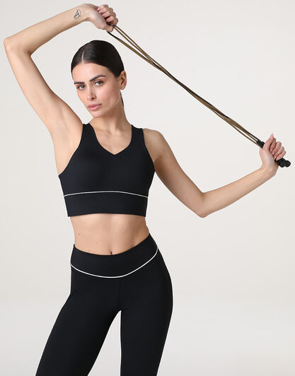 Reggiseno Sportivo Crop Top Active Comfort, nero, , LOVABLE