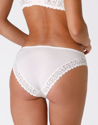 Slip Intimately in pizzo e microfibra, avorio, , LOVABLE