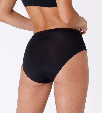 Maxi slip Celebrity Minimizer, in pizzo e microfibra, nero, , LOVABLE