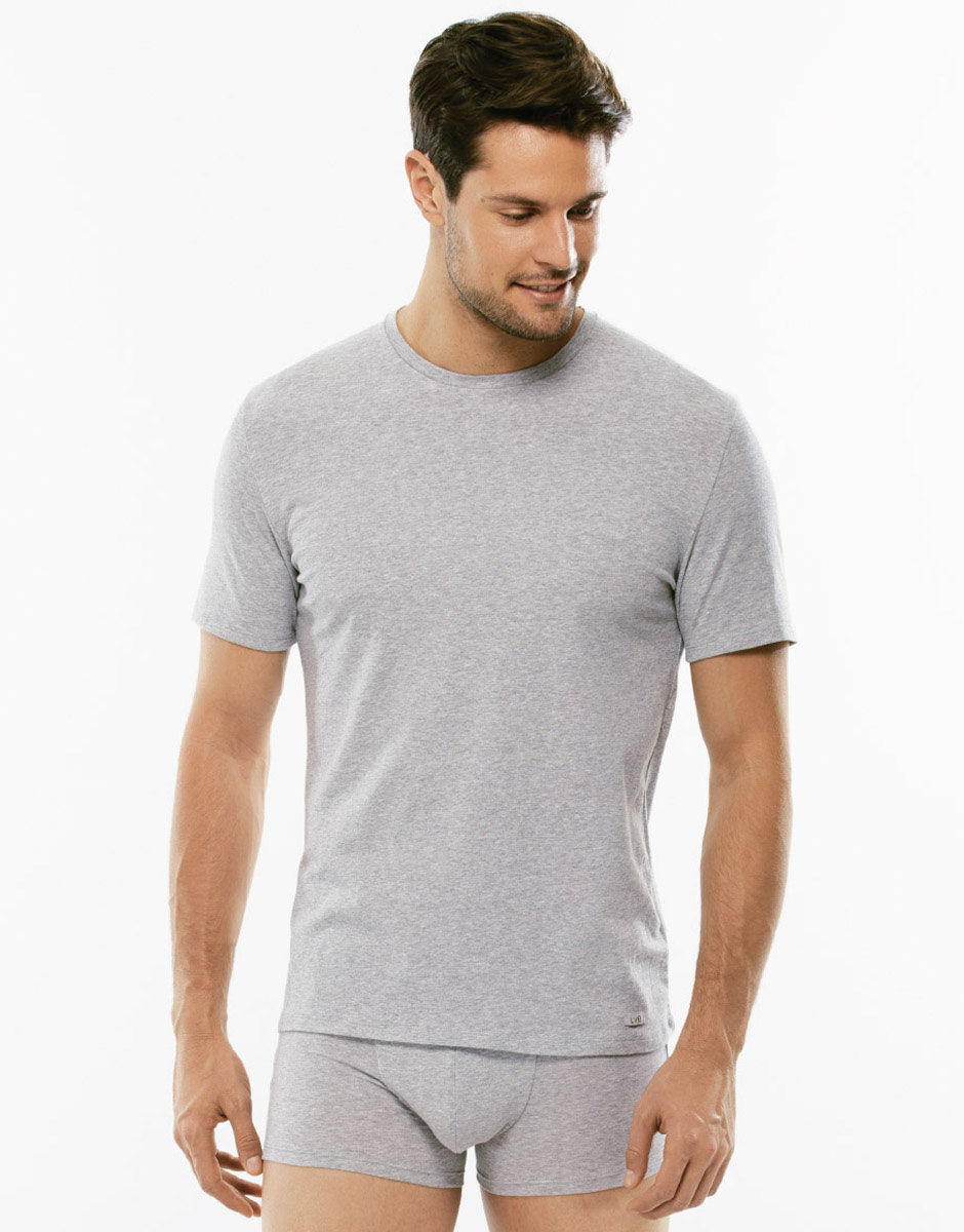 T shirt girocollo Supima Premium Cotton in cotone elasticizzato