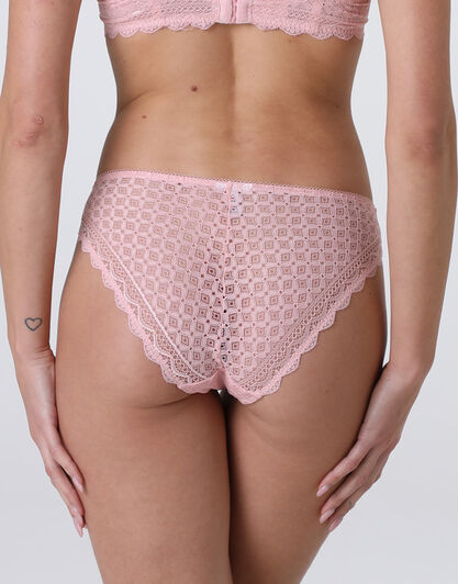 Slip Graphic Lace in pizzo, rosa vintage, , LOVABLE