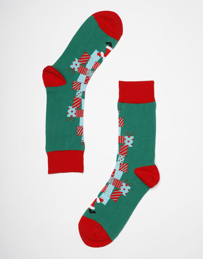 Calzini corti Crazy Socks, fantasia natalizia, , LOVABLE