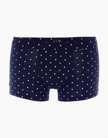 Boxer Classic Cotton Modal, blu navy con stampa geometrica, , LOVABLE